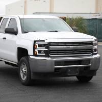 Spec'D Tuning Products - Spec-D 2015-2019 Chevrolet Silverado 2500HD/3500HD Switchback Sequential LED Turn Signal Projector Headlights (Glossy Black Housing/Clear Lens) - Image 7