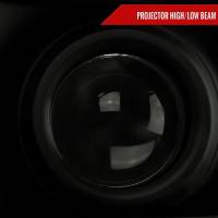 Spec'D Tuning Products - Spec-D 2008-2010 Ford F-250/F-350/F-450/F-550 Super Duty Projector Headlights w/ LED Sequential Turn Signal (Matte Black Housing/Smoke Lens) - Image 1