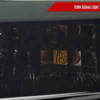 Spec'D Tuning Products - Spec-D 2008-2010 Ford F-250/F-350/F-450/F-550 Super Duty Projector Headlights w/ LED Sequential Turn Signal (Matte Black Housing/Smoke Lens) - Image 4