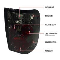 Spec'D Tuning Products - Spec-D 2001-2005 Ford Ranger Tail Lights (Chrome Housing/Smoke Lens) - Image 7