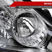 Spec'D Tuning Products - Spec-D 2004-2005 Toyota Sienna Passenger/Right Side Factory Style Headlights w/ Amber Reflector (Chrome Housing/Clear Lens) - Image 2