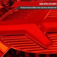 Spec'D Tuning Products - Spec-D 1997-2004 Chevrolet Corvette C5 4 PC LED Bar Tail Lights (Chrome Housing/Red Lens) - Image 2