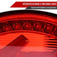 Spec'D Tuning Products - Spec-D 1997-2004 Chevrolet Corvette C5 4 PC LED Bar Tail Lights (Chrome Housing/Red Lens) - Image 3