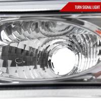 Spec'D Tuning Products - Spec-D 1999-2002 Chevrolet Silverado/ 2000-2006 Tahoe/Suburban Factory Style Headlights w/ Bumper Light Assembly (Chrome Housing/Clear Lens) - Image 3