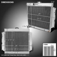 Spec'D Tuning Products - Spec-D 1963-1969 Dodge Dart/Charger/Coronet Plymouth Satellite/Belvedere/Savoy Aluminum 3-Row Performance Radiator - Image 7