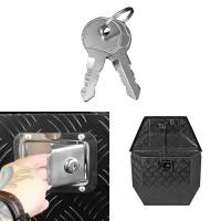 Spec'D Tuning Products - Spec-D Universal 15~29" Heavy Duty Black Aluminum Truck Trailer Tongue Tool Box w/ Lock & Keys - Image 3