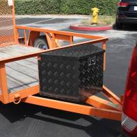 Spec'D Tuning Products - Spec-D Universal 15~29" Heavy Duty Black Aluminum Truck Trailer Tongue Tool Box w/ Lock & Keys - Image 7