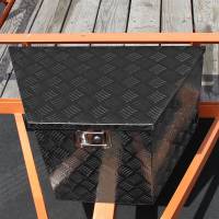 Spec'D Tuning Products - Spec-D Universal 15~29" Heavy Duty Black Aluminum Truck Trailer Tongue Tool Box w/ Lock & Keys - Image 8