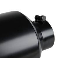 Spec'D Tuning Products - Spec-D Universal 4" Inlet/6" Outlet Black Stainless Steel Bolt-On Angled Exhaust Tip - Image 2