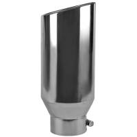 Spec'D Tuning Products - Spec-D Universal 4" Inlet/6" Outlet Chrome Stainless Steel Bolt-On Angled Exhaust Tip - Image 2