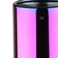 Spec'D Tuning Products - Spec-D Universal 2.5" Inlet/4.125" Outlet Rainbow Stainless Steel Angled Burnt Purple Exhaust Tips - 2PC - Image 3