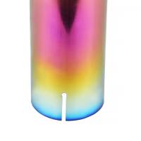 Spec'D Tuning Products - Spec-D Universal 2.5" Inlet/4.125" Outlet Rainbow Stainless Steel Angled Burnt Purple Exhaust Tips - 2PC - Image 7