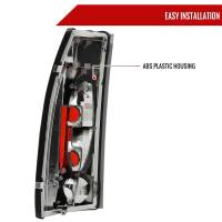 Spec'D Tuning Products - Spec-D 1988-2000 Chevrolet C/K C10/Silverado/Tahoe/Suburban GMC Sierra/Jimmy/Yukon Tail Lights (Chrome Housing/Clear Lens) - Image 5