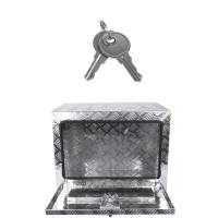 Spec'D Tuning Products - Spec-D Universal 24" Heavy Duty Silver Aluminum Underbody Truck Tool Box w/ T-Handle Latch, Lock, & Keys - Image 4