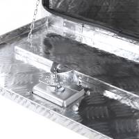 Spec'D Tuning Products - Spec-D Universal 24" Heavy Duty Silver Aluminum Underbody Truck Tool Box w/ T-Handle Latch, Lock, & Keys - Image 6