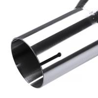 Spec'D Tuning Products - Spec-D Universal 2.5" Inlet/3.875" Outlet Chrome Stainless Steel Angled Burnt Blue Exhaust Tips - 2PC - Image 6