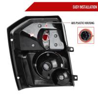 Spec'D Tuning Products - Spec-D 2007-2012 Dodge Caliber Tail Lights (Matte Black Housing/Clear Lens) - Image 5