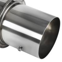 Spec'D Tuning Products - Spec-D Apexi N1 Style 2.5" Inlet/4" Outlet Stainless Steel Exhaust Muffler w/ Removable Silencer - Image 1
