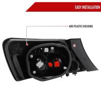 Spec'D Tuning Products - Spec-D 2006-2011 Honda Civic Coupe Tail Lights (Matte Black Housing/Clear Lens) - Image 5