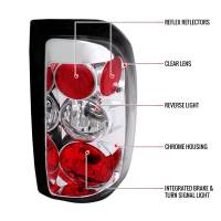 Spec'D Tuning Products - Spec-D 1997-2004 Dodge Dakota Tail Lights (Chrome Housing/Clear Lens) - Image 6