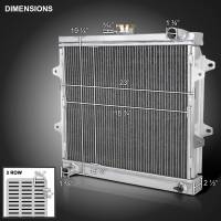 Spec'D Tuning Products - Spec-D 1984-1995 Toyota Pickup 4Runner 2.4L L4 Aluminum 3-Row Performance Radiator - Image 7