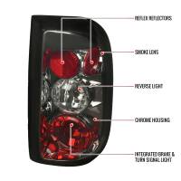 Spec'D Tuning Products - Spec-D 1997-2004 Dodge Dakota Tail Lights (Chrome Housing/Smoke Lens) - Image 6