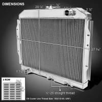 Spec'D Tuning Products - Spec-D 1968-1974 AMC Matador/Javelin/Ambassador/AMX Aluminum 3-Row Performance Radiator - Image 7