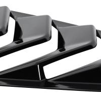 Spec'D Tuning Products - Spec-D 2015-2018 Ford Mustang Glossy Black ABS 5 Vent Style Quarter Window Louvers - Image 2