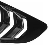 Spec'D Tuning Products - Spec-D 2015-2018 Ford Mustang Glossy Black ABS 5 Vent Style Quarter Window Louvers - Image 3