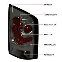 Spec'D Tuning Products - Spec-D 2005-2015 Nissan Armada Tail Lights (Chrome Housing/Smoke Lens) - Image 6