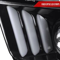 Spec'D Tuning Products - Spec-D 2005-2009 Ford Mustang LED Bar Projector Headlights (Jet Black Housing/Clear Lens) - Image 2