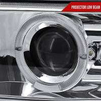 Spec'D Tuning Products - Spec-D 1999-2002 Chevrolet Silverado/ 2000-2006 Tahoe Suburban Dual Halo Projector Headlights (Chrome Housing/Clear Lens) - Image 1