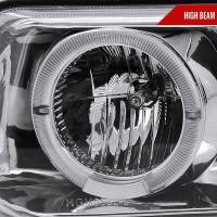 Spec'D Tuning Products - Spec-D 1999-2002 Chevrolet Silverado/ 2000-2006 Tahoe Suburban Dual Halo Projector Headlights (Chrome Housing/Clear Lens) - Image 2