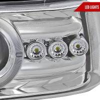Spec'D Tuning Products - Spec-D 1999-2002 Chevrolet Silverado/ 2000-2006 Tahoe Suburban Dual Halo Projector Headlights (Chrome Housing/Clear Lens) - Image 3