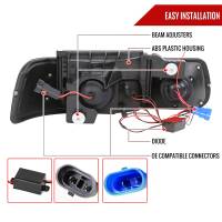 Spec'D Tuning Products - Spec-D 1999-2002 Chevrolet Silverado/ 2000-2006 Tahoe Suburban Dual Halo Projector Headlights (Chrome Housing/Clear Lens) - Image 6