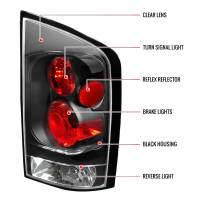 Spec'D Tuning Products - Spec-D 2005-2015 Nissan Armada Tail Lights (Matte Black Housing/Clear Lens) - Image 6