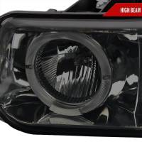 Spec'D Tuning Products - Spec-D 1999-2002 Chevrolet Silverado/ 2000-2006 Tahoe Suburban Dual Halo Projector Headlights (Chrome Housing/Smoke Lens) - Image 2