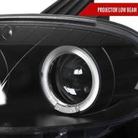 Spec'D Tuning Products - Spec-D 2001-2005 Mazda Miata MX-5 Dual Halo Projector Headlights (Matte Black Housing/Clear Lens) - Image 1