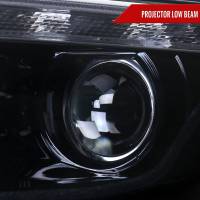 Spec'D Tuning Products - Spec-D 2010-2012 Ford Fusion Projector Headlights w/ LED Light Strip (Glossy Black Housing/Smoke Lens) - Image 1