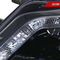 Spec'D Tuning Products - Spec-D 2010-2012 Ford Fusion Projector Headlights w/ LED Light Strip (Glossy Black Housing/Smoke Lens) - Image 3