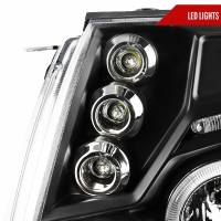 Spec'D Tuning Products - Spec-D 2005-2011 Toyota Tacoma Dual Halo Projector Headlights (Matte Black Housing/Clear Lens) - Image 3