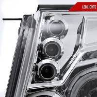 Spec'D Tuning Products - Spec-D 2005-2011 Toyota Tacoma Dual Halo Projector Headlights (Chrome Housing/Clear Lens) - Image 3