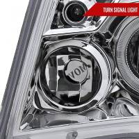 Spec'D Tuning Products - Spec-D 2005-2011 Toyota Tacoma Dual Halo Projector Headlights (Chrome Housing/Clear Lens) - Image 4