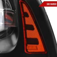 Spec'D Tuning Products - Spec-D 2009-2018 Dodge RAM 1500 / 2019-2021 RAM Classic / 2010-2018 RAM 2500 3500 Switchback Sequential LED Bar Projector Headlights (Matte Black Housing/Clear Lens) - Image 4