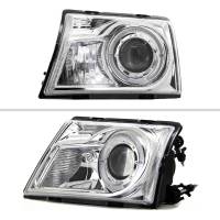 Spec'D Tuning Products - Spec-D 1998-2000 Ford Ranger Halo Projector Headlights (Chrome Housing/Clear Lens) - Image 1