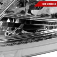 Spec'D Tuning Products - Spec-D 2010-2012 Ford Fusion Projector Headlights w/ LED Light Strip (Chrome Housing/Clear Lens) - Image 4