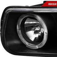 Spec'D Tuning Products - Spec-D 1999-2002 Chevrolet Silverado/ 2000-2006 Tahoe Suburban Dual Halo Projector Headlights (Matte Black Housing/Clear Lens) - Image 2