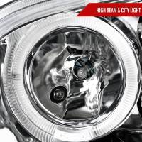 Spec'D Tuning Products - Spec-D 1999-2006 Volkswagen Golf Mk4 GTI/R32 Cabrio Dual Halo Projector Headlights (Chrome Housing/Clear Lens) - Image 2