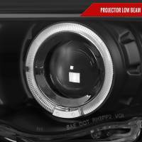 Spec'D Tuning Products - Spec-D 1999-2001 BMW E46 3 Series Sedan Dual Halo Projector Headlights (Matte Black Housing/Clear Lens) - Image 1