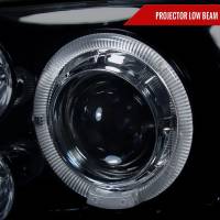 Spec'D Tuning Products - Spec-D 1993-1998 Volkswagen Golf Mk3/Cabrio Dual Halo Projector Headlights (Glossy Black Housing/Smoke Lens) - Image 1